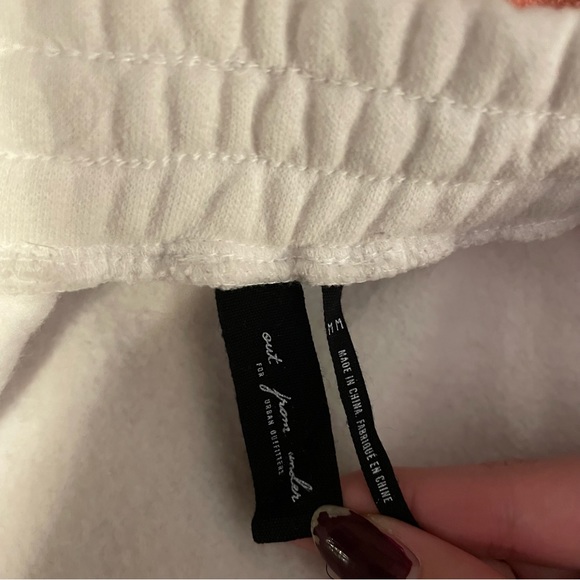 UO out from under white and red sweat skirt - Picture 2 of 3